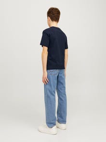 Jack & Jones Logo T-shirt For boys -Navy Blazer - 12258924