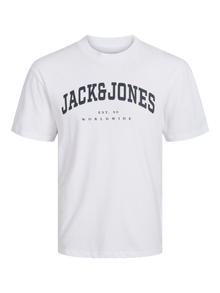 Jack & Jones Logotipas Marškinėliai For boys -White - 12258924