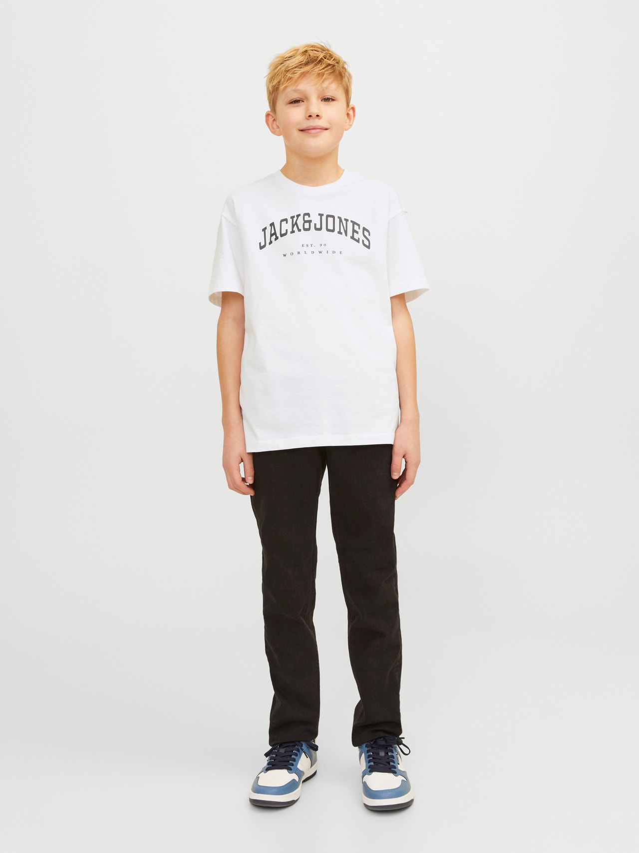Jack & Jones Logo T-shirt Voor jongens -White - 12258924