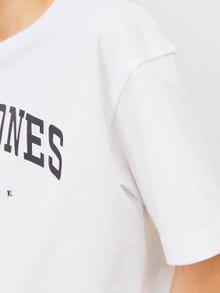 Jack & Jones Logo Tričko Junior -White - 12258924