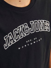 Jack & Jones Minipituinen Logo T-paita -Black - 12258925