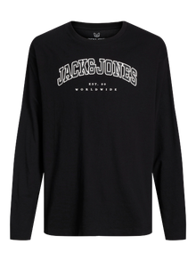 Jack & Jones Logo T-shirt Voor jongens -Black - 12258928