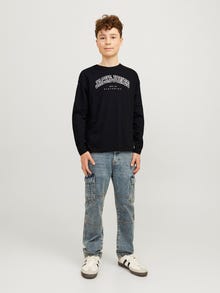 Jack & Jones Logo T-särk Junior -Black - 12258928