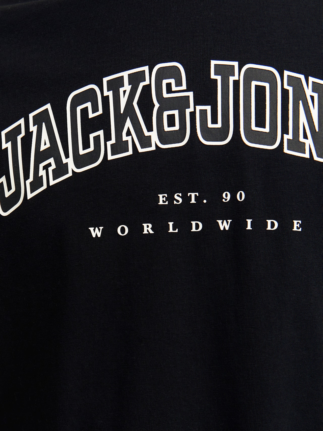 Jack & Jones Logo Tričko Junior -Black - 12258928