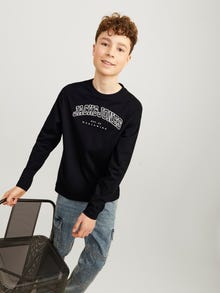 Jack & Jones Logo T-särk Junior -Black - 12258928