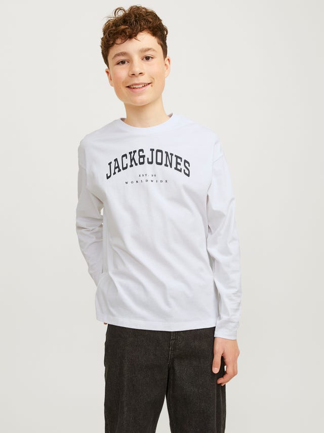 Jack & Jones Logo T-shirt Til drenge - 12258928