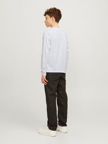 Jack & Jones Logo T-skjorte For gutter -White - 12258928