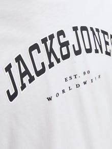 Jack & Jones Logo T-shirt Voor jongens -White - 12258928