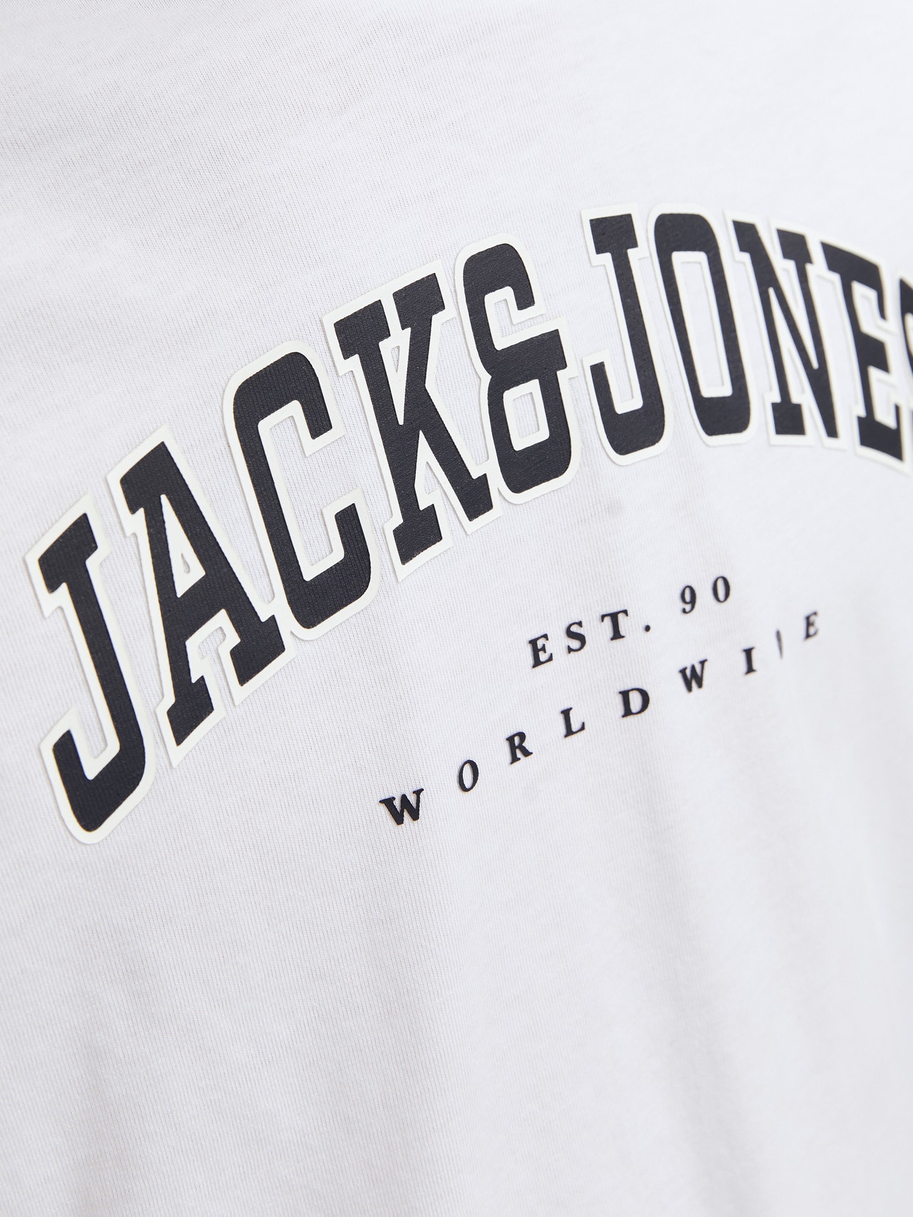 Jack & Jones Logo T-skjorte For gutter -White - 12258928