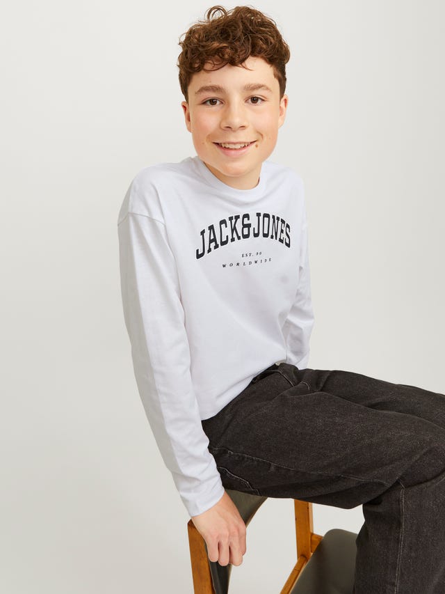 Jack & Jones Logo T-skjorte For gutter - 12258928