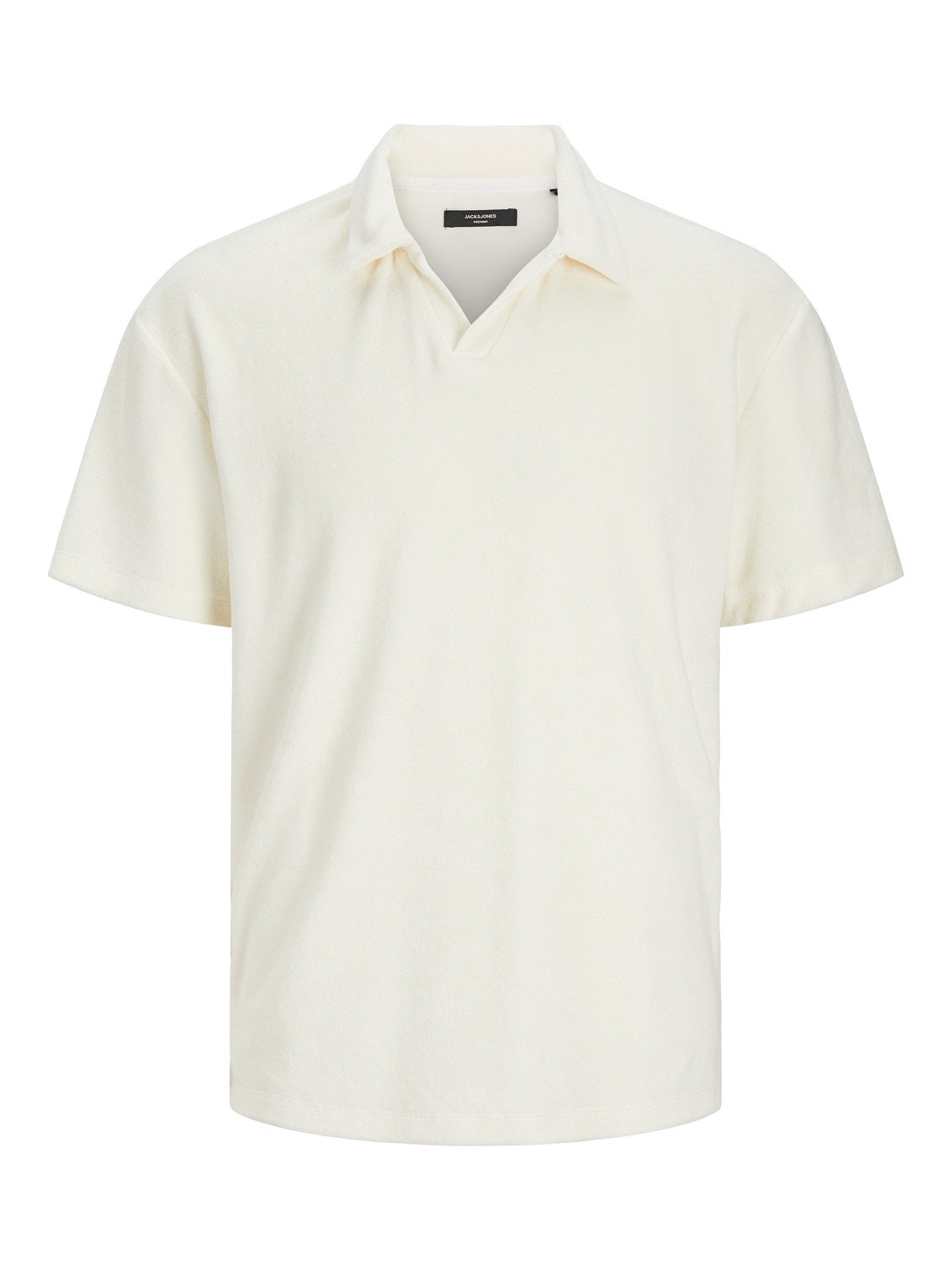 Jack & Jones Enfärgat Polo T-shirt -Snow White - 12258955