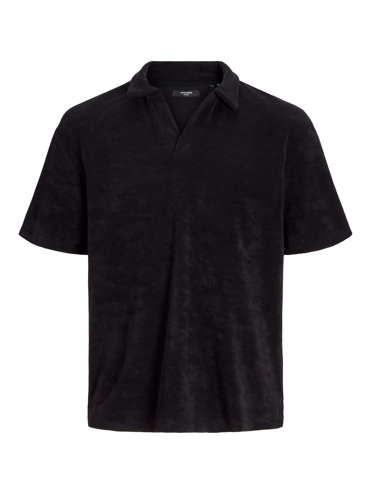 Jack & Jones Bez vzoru Polo límec Tričko -Black - 12258955