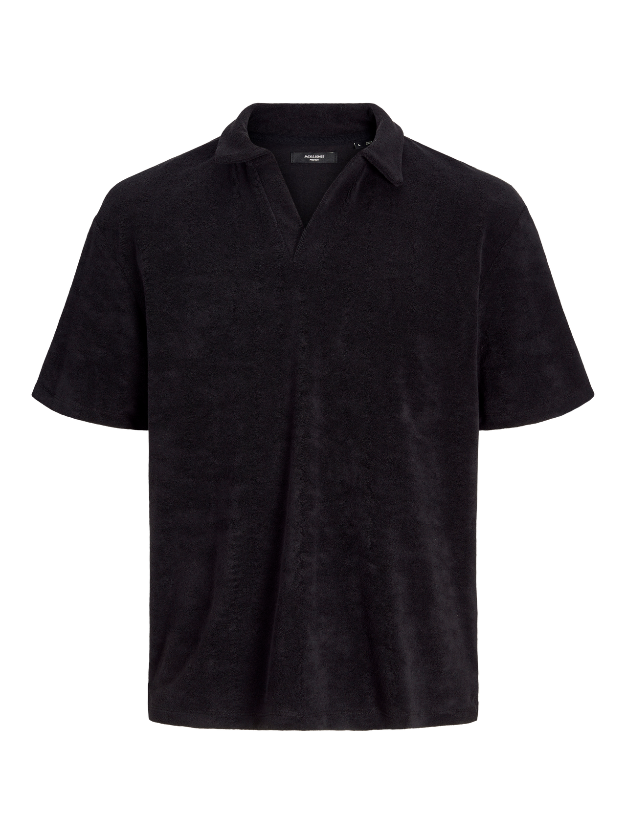 Jack & Jones Enfärgat Polo T-shirt -Black - 12258955
