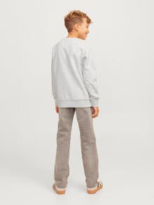 Jack & Jones Logo Sweatshirt Junior -White Melange - 12258967