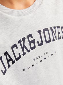 Jack & Jones Logo Sweatshirt Junior -White Melange - 12258967