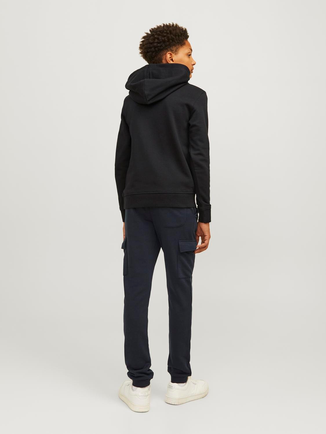 Jack & Jones Φούτερ με κουκούλα Για αγόρια -Black - 12258968