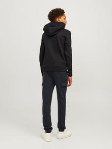 Jack & Jones Logó Kapucnis felső Ifjúsági -Black - 12258968