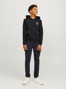 Jack & Jones Φούτερ με κουκούλα Για αγόρια -Black - 12258968