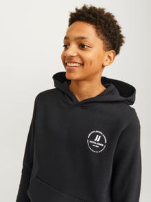 Jack & Jones Logó Kapucnis felső Ifjúsági -Black - 12258968