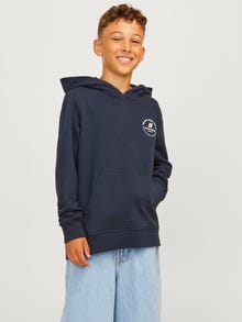 Jack & Jones Logo Hoodie Junior -Navy Blazer - 12258968