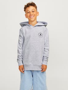 Jack & Jones Junior Logo Huppari -White Melange - 12258968