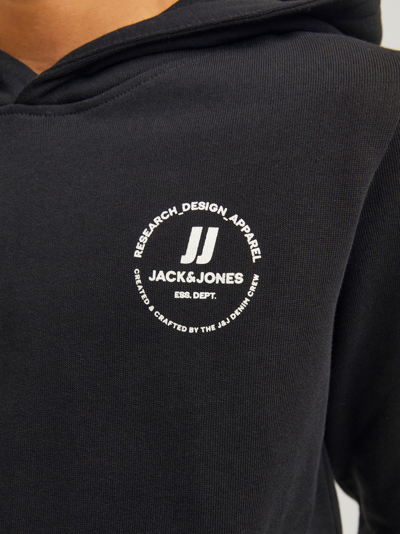 Jack & Jones Sudadera con capucha Estampado Bebés -Black - 12258969