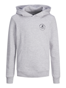 Jack & Jones Spausdintas raštas Džemperis Mini -White Melange - 12258969