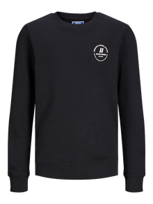 Jack & Jones Printed Crew neck Sweatshirt Mini -Black - 12258972