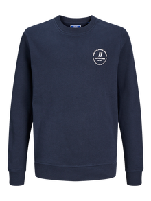 Jack & Jones Gedrukt Sweatshirt met ronde hals Mini -Navy Blazer - 12258972