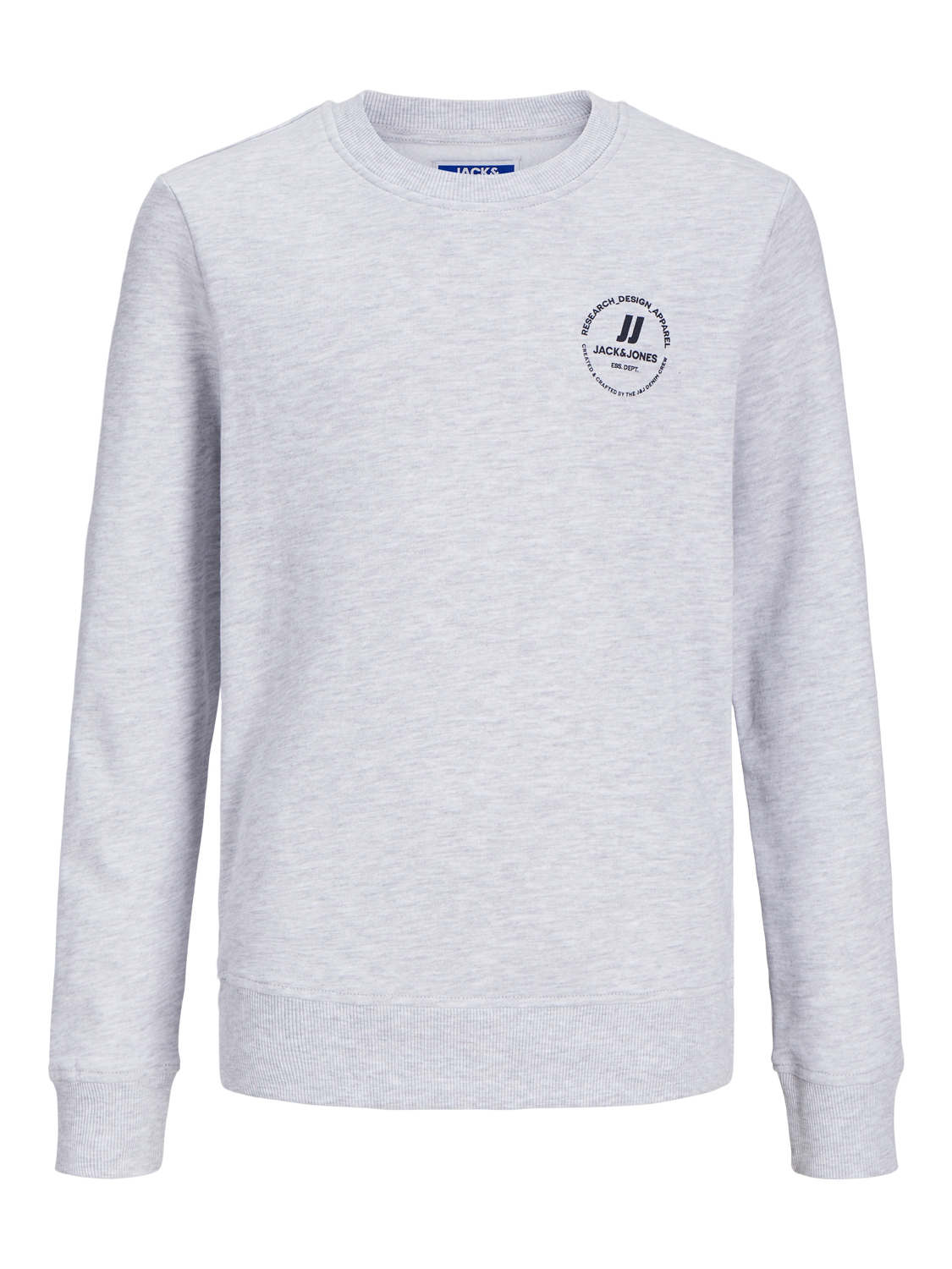 Jack & Jones Bedrukt Sweatshirt met ronde hals Mini -White Melange - 12258972