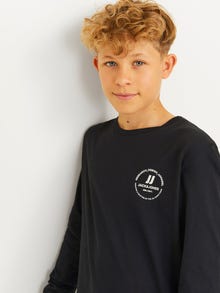 Jack & Jones Printet Langærmet T-shirt -Black - 12258973