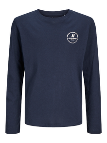 Jack & Jones Gedrukt T-shirt -Navy Blazer - 12258973