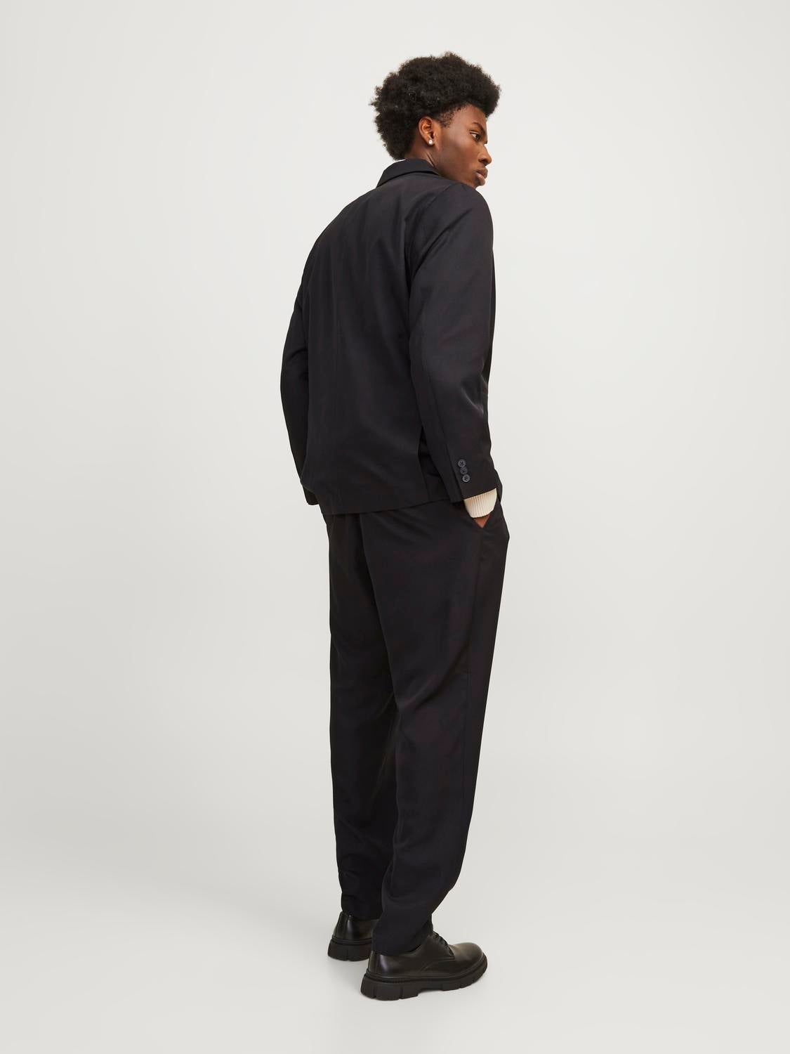 JPRCARTER Relaxed Fit Suit | Black | Jack & Jones®