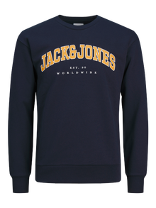 Jack & Jones Logo Sweatshirt Mini -Navy Blazer - 12258980