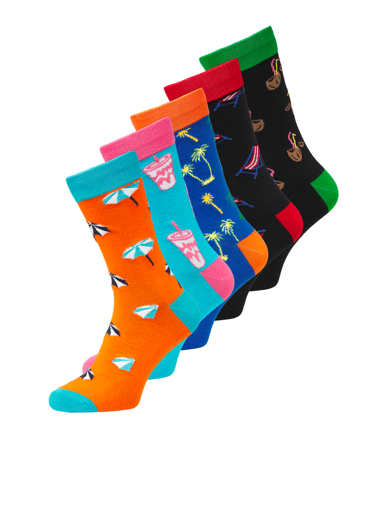 Jack & Jones 5-pack Socks -Persimmon Orange - 12259000