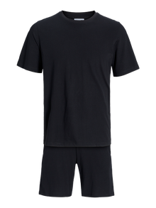 Jack & Jones Plain Crew neck Loungewear set -Black - 12259009