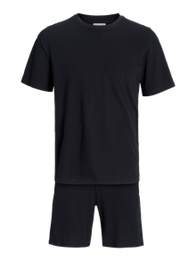 Jack & Jones Conjunto de Loungewear Liso Decote Redondo -Black - 12259009