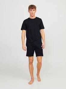 Jack & Jones Conjunto de Loungewear Liso Decote Redondo -Black - 12259009