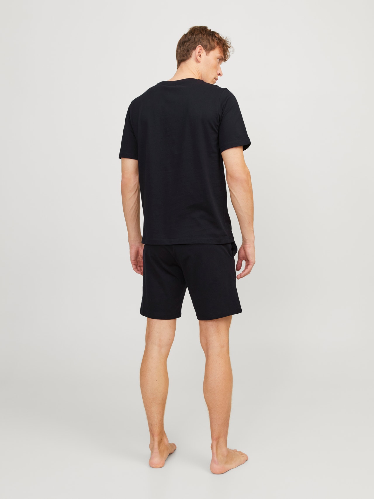 Jack & Jones Conjunto de Loungewear Liso Decote Redondo -Black - 12259009