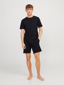 Jack & Jones Vanlig O-hals Loungewear-sett -Black - 12259009
