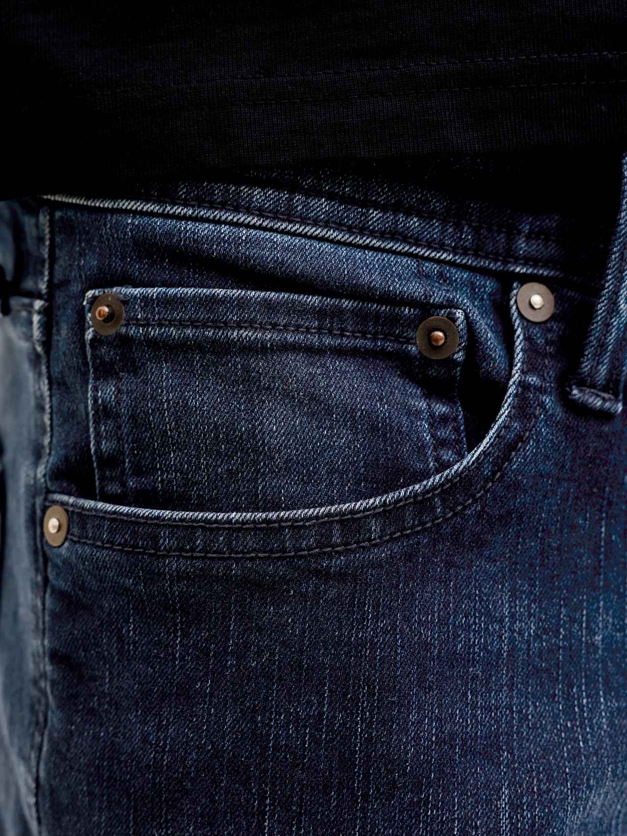 Jean Slim JJIGLENN Jack & Jones - Jean Homme Original SQ 209 Coupe Ajustée Confortable