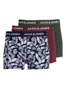 Jack & Jones 3-pack Trunks -Navy Blazer - 12259088