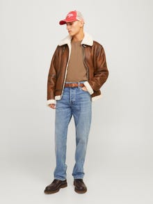 Jack & Jones JJICHRIS JJICON SQ 023 Laisvo kirpimo džinsai -Blue Denim - 12259166