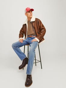 Jack & Jones JJICHRIS JJICON SQ 023 Laisvo kirpimo džinsai -Blue Denim - 12259166
