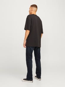 Jack & Jones JJICHRIS JJICON I.K. SQ 025 Laisvo kirpimo džinsai -Blue Denim - 12259169