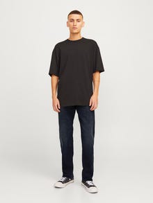 Jack & Jones JJICHRIS JJICON I.K. SQ 025 Laisvo kirpimo džinsai -Blue Denim - 12259169