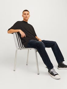 Jack & Jones JJICHRIS JJICON I.K. SQ 025 Laisvo kirpimo džinsai -Blue Denim - 12259169