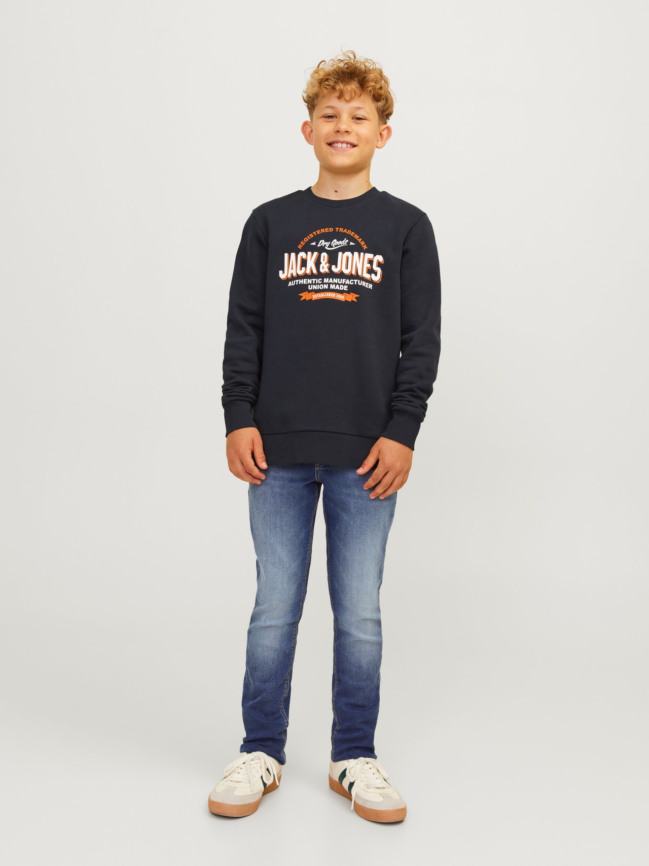 Jack & Jones JJIGLENN JJORIGINAL MF 001 I.K Slim fit jeans For boys -Blue Denim - 12259273