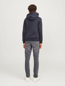 Jack & Jones JJIGLENN JJORIGINAL SQ 998 I.K NOOS JNR Priglundantys džinsai Jaunimui -Grey Denim - 12259274