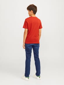 Jack & Jones JJICLARK JJORIGINAL AM 384 SN JNR Klasikinio kirpimo džinsai Jaunimui -Blue Denim - 12259282